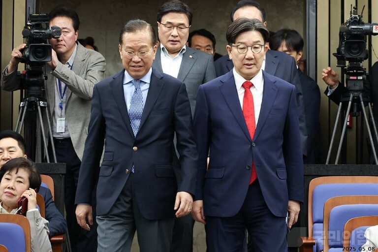 국힘 지도부 “후보 약탈 자폭” 이구동성 비판… 단, KBS·TV조선은 빼고!